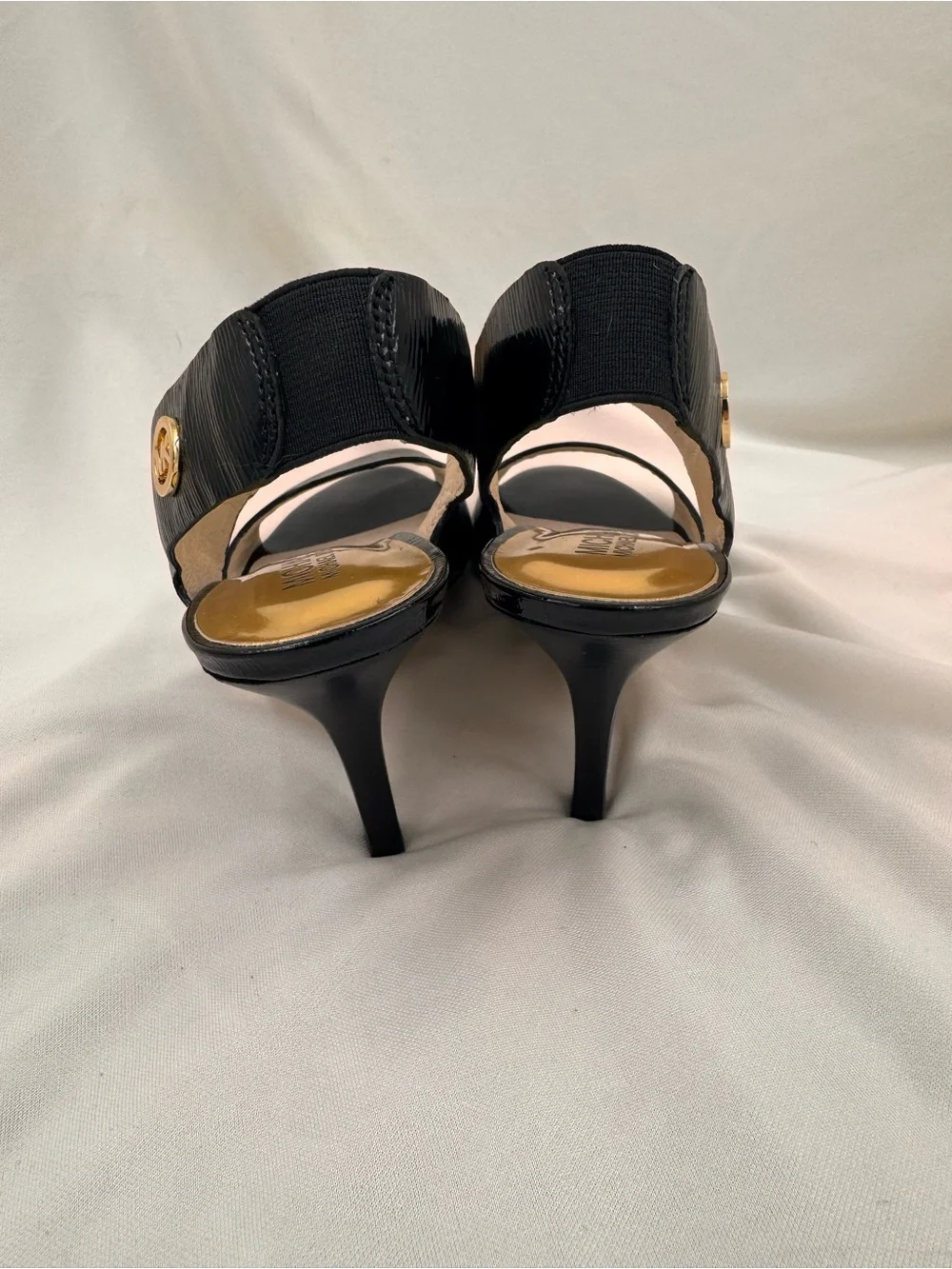 Michael Kors Black Sling Back Heels